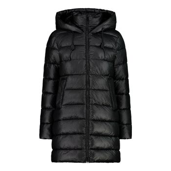CMP WOMAN COAT ZIP HOOD, kaput ženski, crna