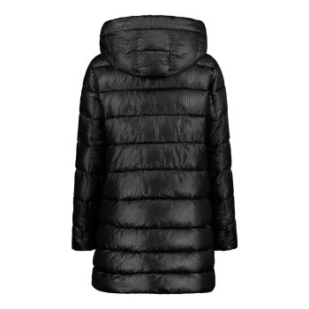 CMP WOMAN COAT ZIP HOOD, kaput ženski, crna