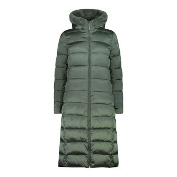CMP WOMAN COAT FIX HOOD, kaput ženski, zelena