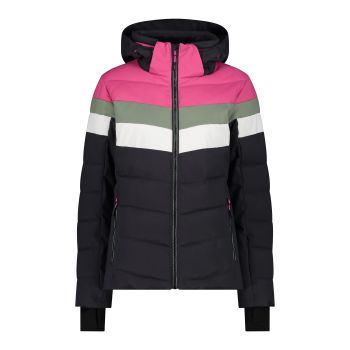 CMP WOMAN JACKET ZIP HOOD, ženska skijaška jakna, crna
