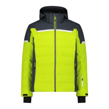 CMP MAN JACKET ZIP HOOD, muška skijaška jakna, žuta