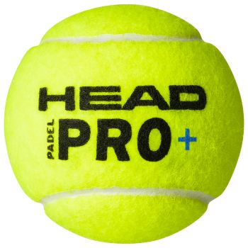 Head PRO+ 3 PADEL BALLS, lopta padel, žuta