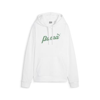 Puma ESS+ BLOSSOM SCRIPT HOODIE TR, ženski pulover, bijela