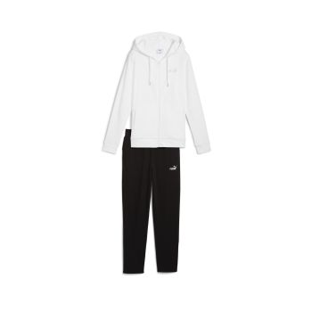 Puma METALLIC HOODED SWEAT SUIT TR OP, ženska trenirka, bijela