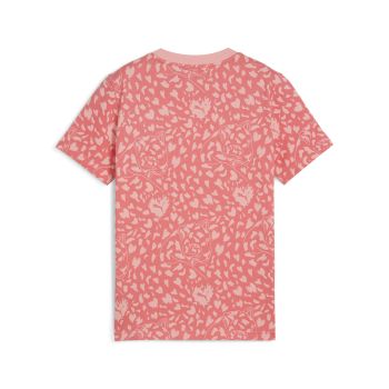 Puma FLAMING LOVE AOP TEE G, dječja majica, roza