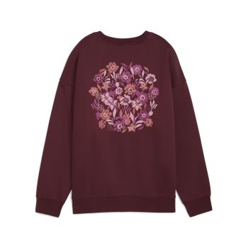 Puma ESS NATURE 2.0  OVERSIZED CREW FL, ženski  pulover, crvena