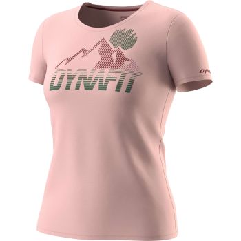 Dynafit TRANSALPER GRAPHIC S/S TEE W, ženska majica za planinarenje, roza