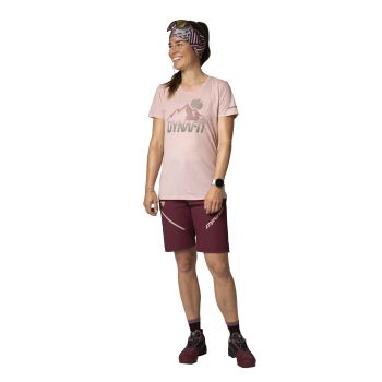 Dynafit TRANSALPER GRAPHIC S/S TEE W, ženska majica za planinarenje, roza