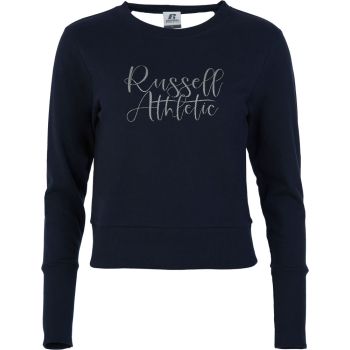 Russell Athletic SCRIPTED SWEATSHIRT, ženski pulover, plava
