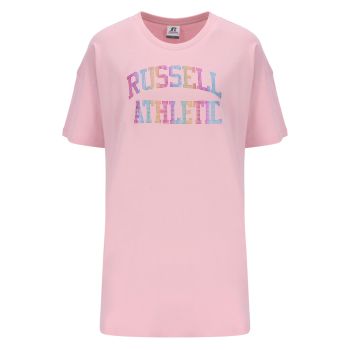 Russell Athletic CHEY S/S CREWNECK TEE DRESS, odjeća, roza