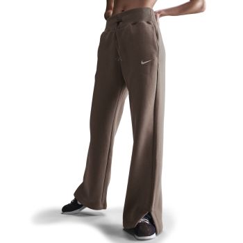 Nike W NSW PHNX FLC HR PANT WIDE, ženske hlače, smeđa