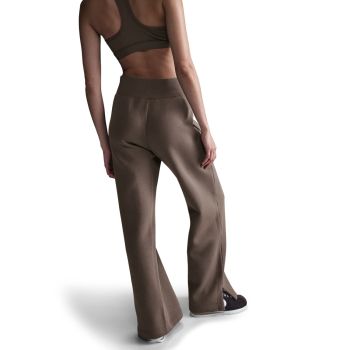 Nike W NSW PHNX FLC HR PANT WIDE, ženske hlače, smeđa