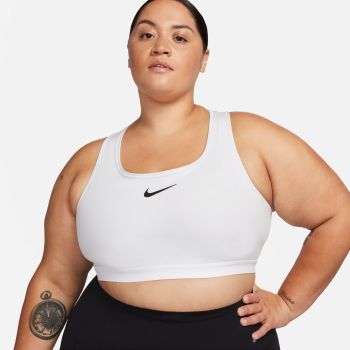 Nike W NK DF SWSH HGH SPT BRA, ženski sportski top, bijela