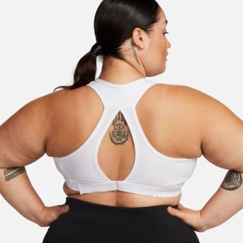Nike W NK DF SWSH HGH SPT BRA, ženski sportski top, bijela