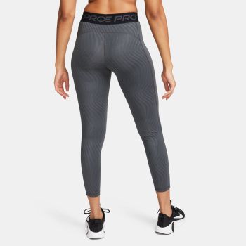 Nike W NP DF MR 7/8 TIGHT AOP, ženske 7/8 hlače za fitnes, siva
