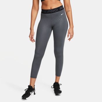 Nike W NP DF MR 7/8 TIGHT AOP, ženske 7/8 hlače za fitnes, siva