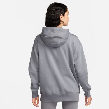 Nike W NSW FLC OS PO HDY SWSH, ženski pulover, siva