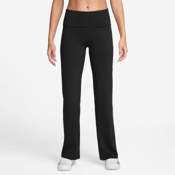 Nike W NK DF ONE HR FLDOVR PANT, ženske fitnes hlače, crna