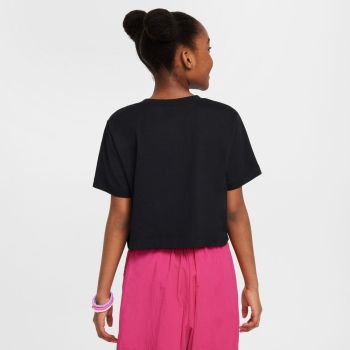 Nike G NSW TEE CROP FUTURA HBR, dječja majica, crna