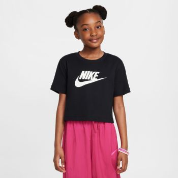 Nike G NSW TEE CROP FUTURA HBR, dječja majica, crna
