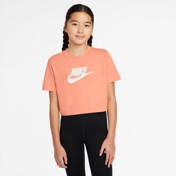 Nike G NSW TEE CROP FUTURA HBR, dječja majica, narančasta