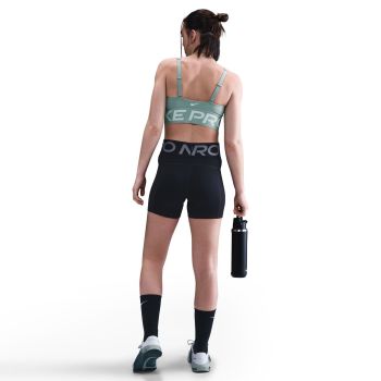 Nike W NP INDY PLUNGE BRA BOLD, ženski sportski top, zelena