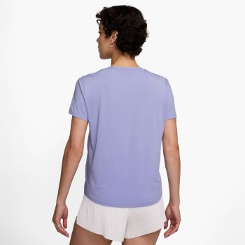 Nike W NK ONE SWSH HBR DF SS TOP, ženska majica za trčanje, ljubičasta