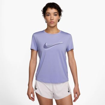 Nike W NK ONE SWSH HBR DF SS TOP, ženska majica za trčanje, ljubičasta