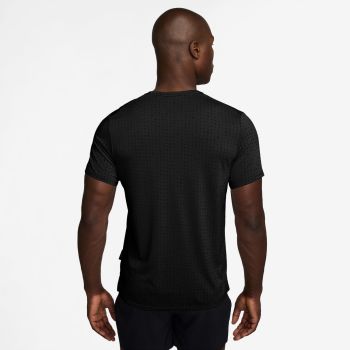Nike M NK DF BREATHE MILER SS TOP, muška majica za trčanje, crna