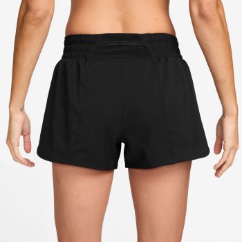 Nike W NK ONE SWSH HBR DF MR 3IN BR, ženske hlače za trčanje, crna