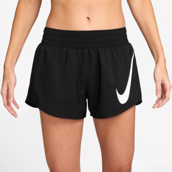 Nike W NK ONE SWSH HBR DF MR 3IN BR, ženske hlače za trčanje, crna