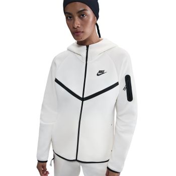 Nike W NSW TCH FLC WR FZ HDY 2, ženska jakna, bijela