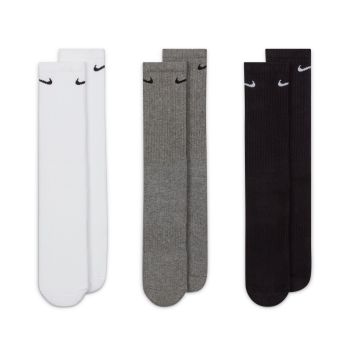 Nike U NK EVERYDAY CUSH CREW 3PR, muške čarape za fitnes, bijela