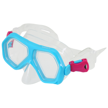 Speedo LEISURE JUNIOR DUAL LENSES MASK WITH SNORKEL COMBO SET, set ronilački, roza