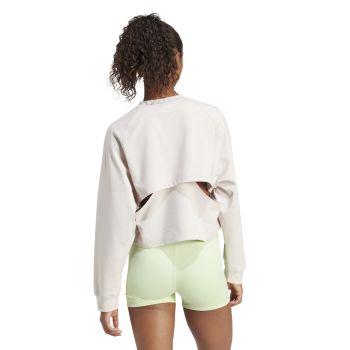 Adidas POWER COVER UP, ženski pulover, bijela