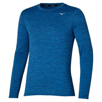 Mizuno IMPULSE CORE LS TEE, muška majica za trčanje, plava
