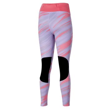 Mizuno 7/8 PRINTED TIGHT, ženske 7/8 hlače za trčanje, ljubičasta