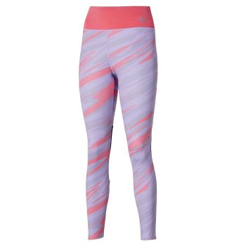 Mizuno 7/8 PRINTED TIGHT, ženske 7/8 hlače za trčanje, ljubičasta