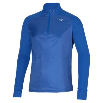 Mizuno HYBRID LS HZ, muška majica za trčanje, plava