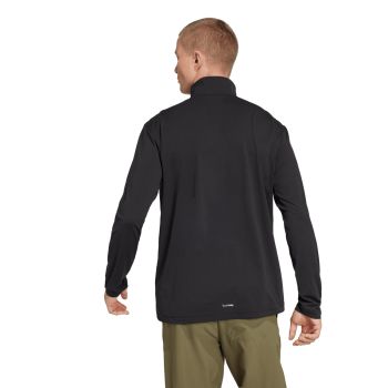 Adidas MT HALFZ LS TEE, muški puli za planinarenje zip, crna
