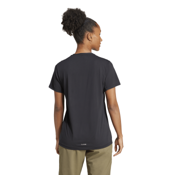 Adidas W MT LOG TECH T, ženska majica za planinarenje, crna