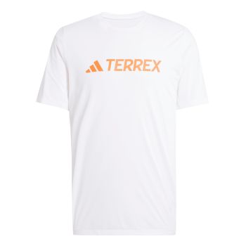 Adidas MT LOG TECH T, muška majica za planinarenje, bijela