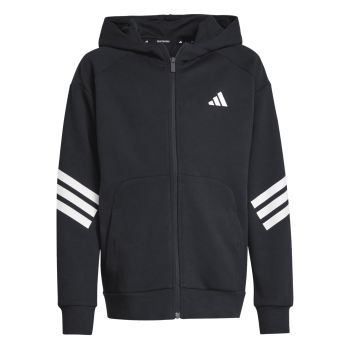 Adidas J FI 3S FZ HD, dječja jakna, crna