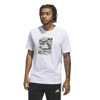 Adidas M C CAMO BOX T, muška majica, bijela