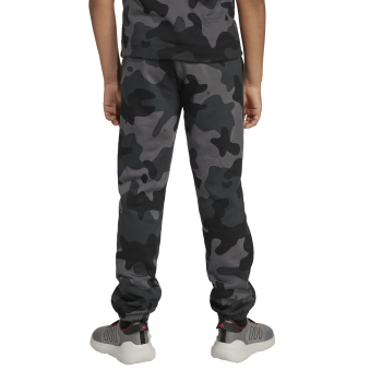 Adidas J CAMO FL PANT, dječje hlače, siva