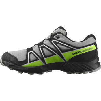 Salomon SPEEDCROSS WP J, dječje tenisice za trail  trčanje, siva