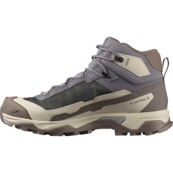 Salomon X ULTRA 5 MID GTX W, ženske cipele za planinarenje, siva