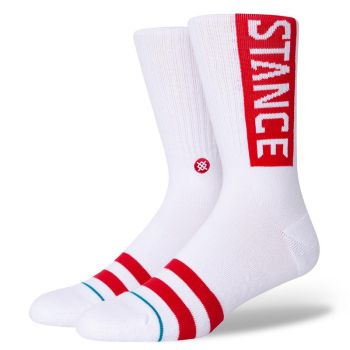 Stance OG CREW, muške čarape, bijela