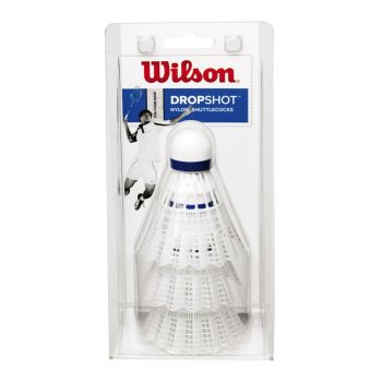 Wilson DROPSHOT 3 CLAMSHELL, loptica za badminton, bijela