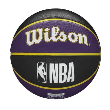 Wilson NBA TEAM TRIBUTE LA LAKERS, košarkaška lopta, ljubičasta
